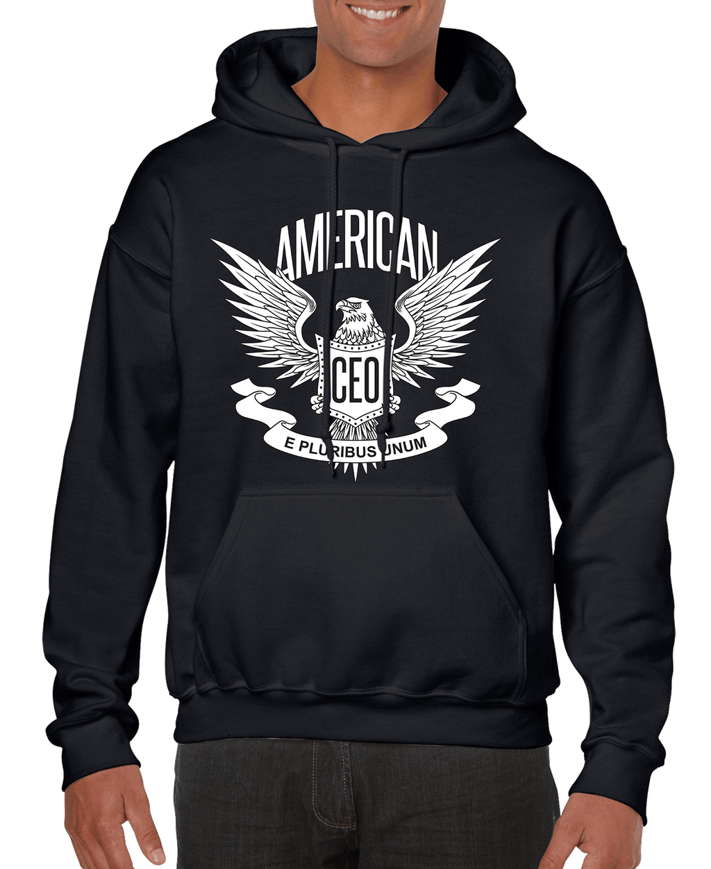 American CEO Patriotic Eagle Men’s Hoodie - Hott Spot