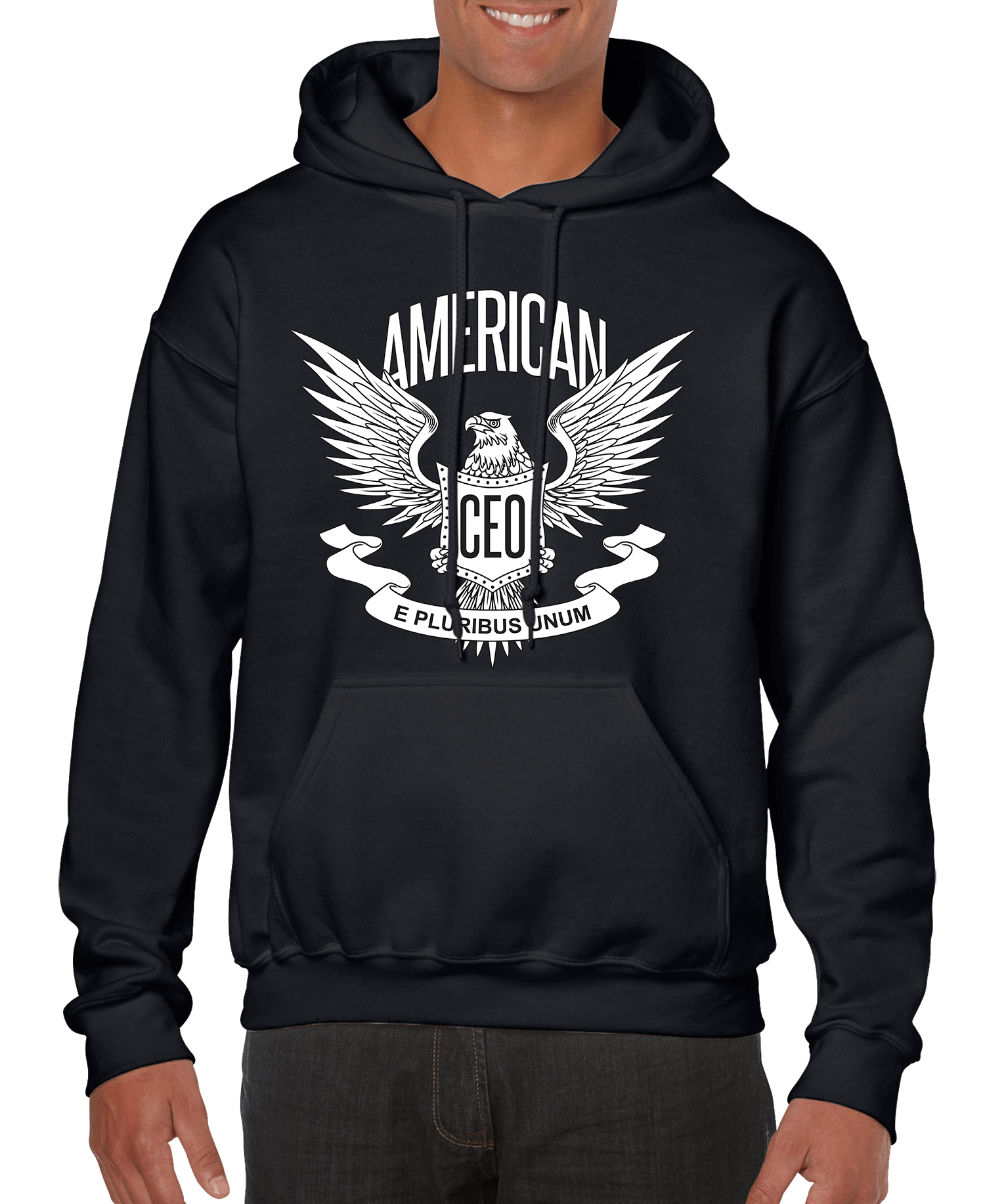 American CEO Patriotic Eagle Men’s Hoodie - Hott Spot
