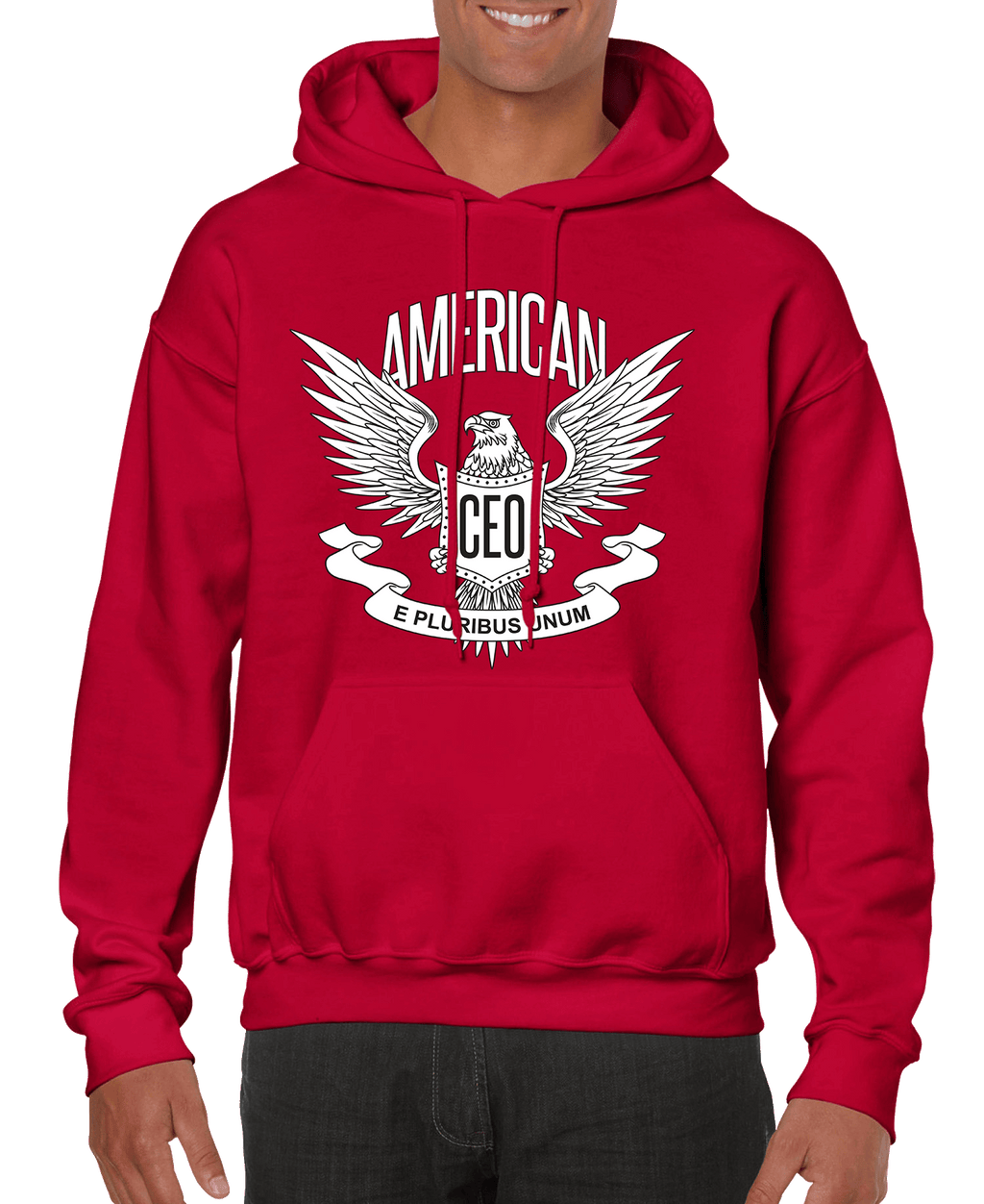American CEO Patriotic Eagle Men’s Hoodie - Hott Spot