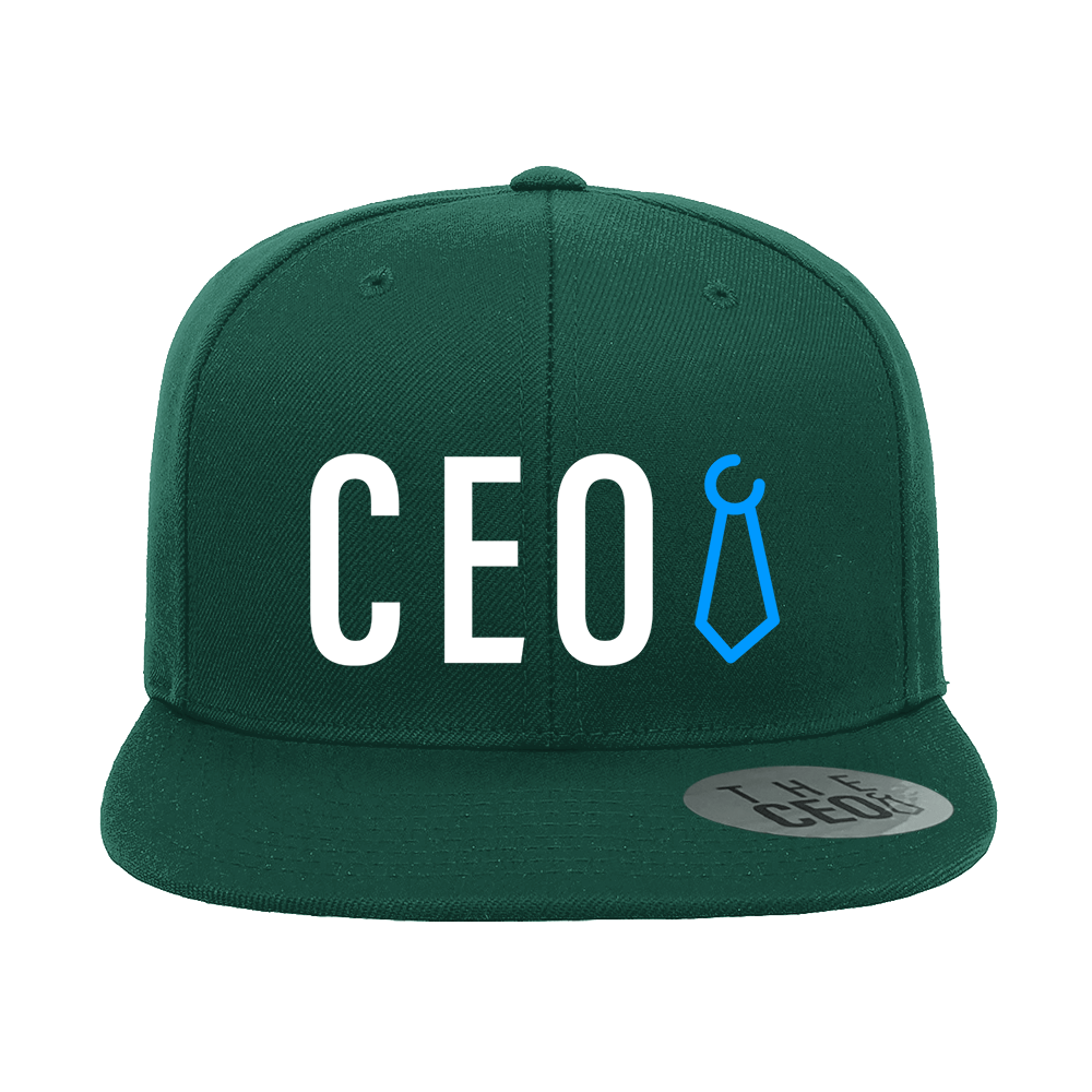 CEO Embroidered Flat Bill Hat - Hott Spot