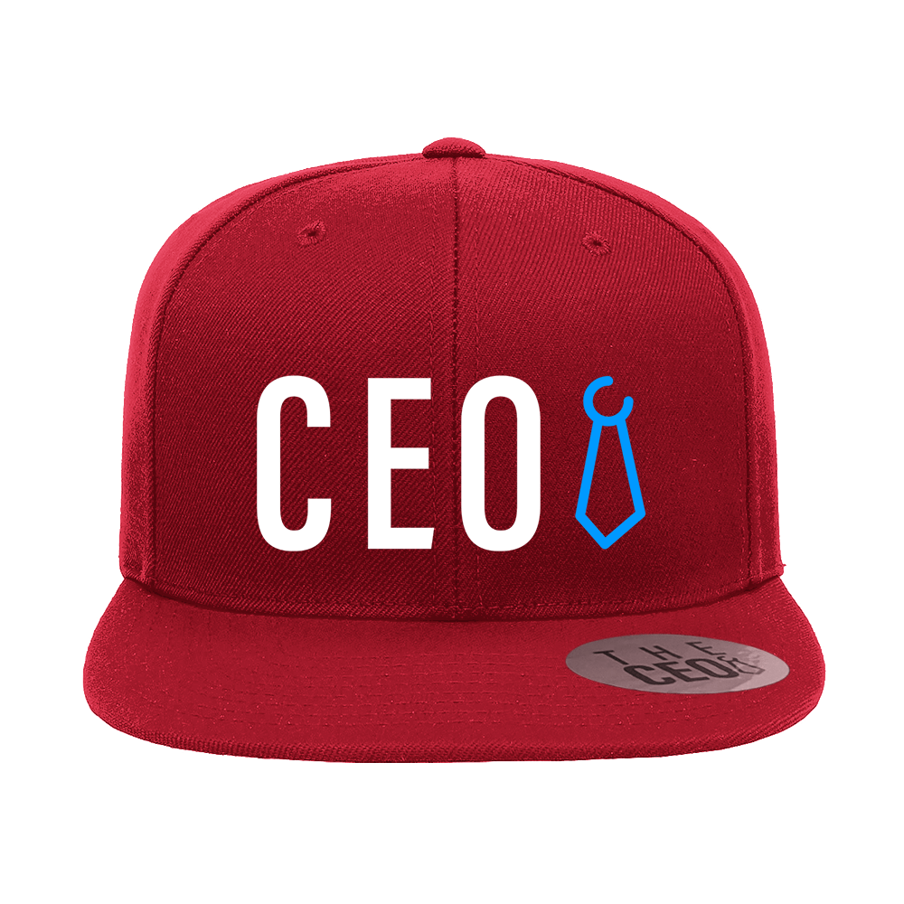 CEO Embroidered Flat Bill Hat - Hott Spot
